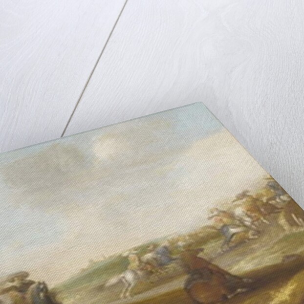 A cavalry skirmish by Palamedes Palamedesz