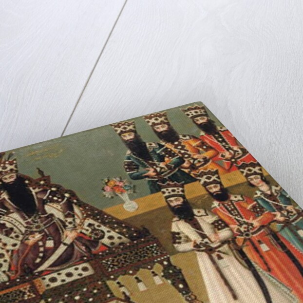 Fath 'Ali Shah and his immediate courtiers, c.1815 by Iranian School