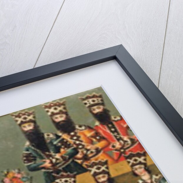 Fath 'Ali Shah and his immediate courtiers, c.1815 by Iranian School