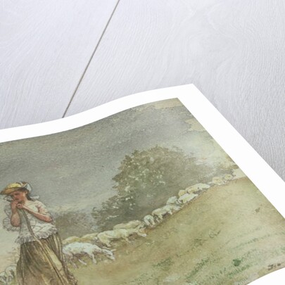 Tending Sheep, Houghton Farm, c.1878-79 by Winslow Homer