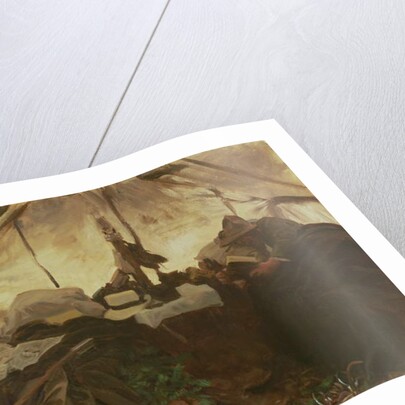 Inside a Tent in the Canadian Rockies, 1916 by John Singer Sargent