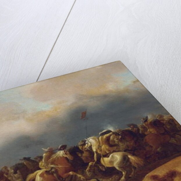 A cavalry engagement by Palamedes Palamedesz