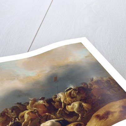 A cavalry engagement by Palamedes Palamedesz