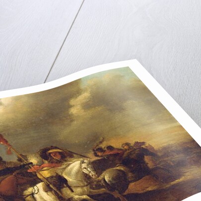 A cavalry engagement by Palamedes Palamedesz