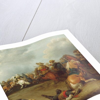 A cavalry battle by Palamedes Palamedesz