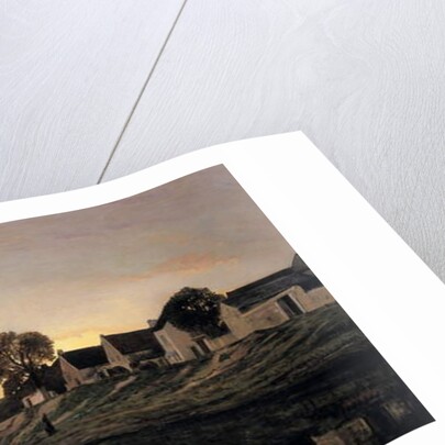 A village near Bonnieres, 1861 by Charles Francois Daubigny