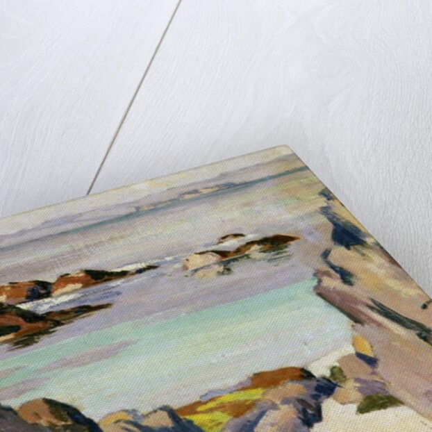 Staffa and Rhum from Iona by Francis Campbell Boileau Cadell