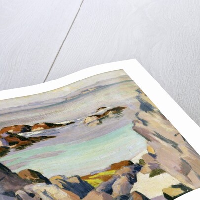 Staffa and Rhum from Iona by Francis Campbell Boileau Cadell