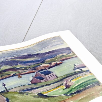 Figure and Kirk, Iona by Francis Campbell Boileau Cadell