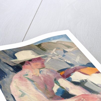 Bather in a white hat by Francis Campbell Boileau Cadell