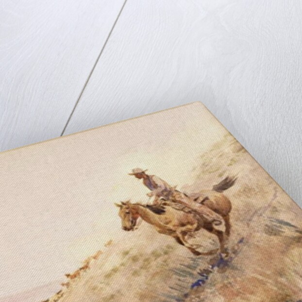 Rounding Up Horses by Edward Borein