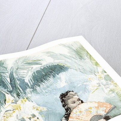 Spanish Girl with Fan, 1885 by Winslow Homer