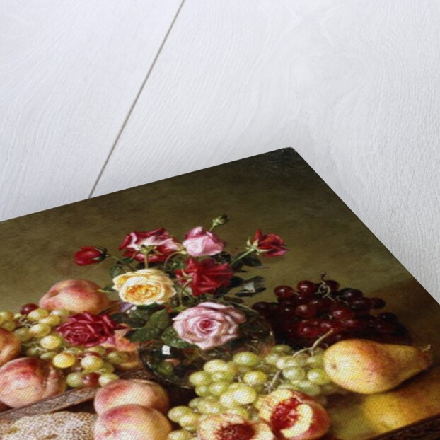 Fruit Still-life with Roses and Honeycomb, 1904 by Robert Spear Dunning