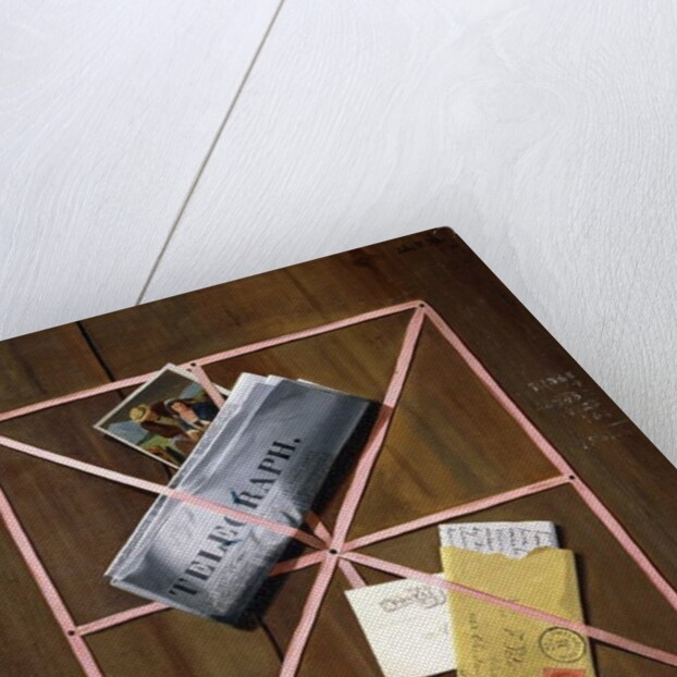 Rack picture with Telegraph, Letter and Postcards, 1880 by John Frederick Peto