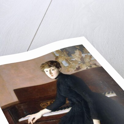 At the Piano by Julian Alden Weir