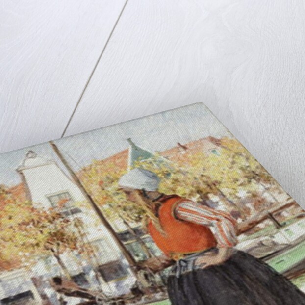 Woman Along Canal by George Hitchcock