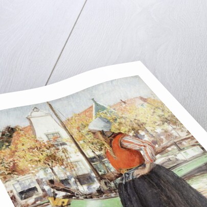 Woman Along Canal by George Hitchcock