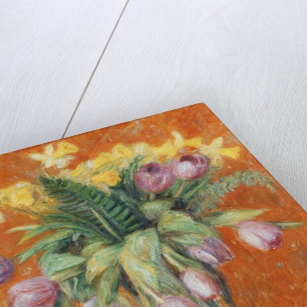 Lavender Tulips and Jonquils by William James Glackens