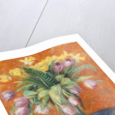 Lavender Tulips and Jonquils by William James Glackens