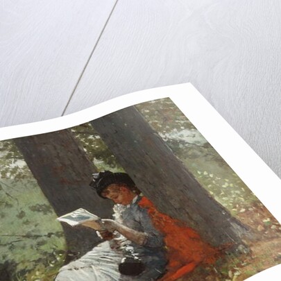 Girl Reading Under an Oak Tree, 1879 by Winslow Homer