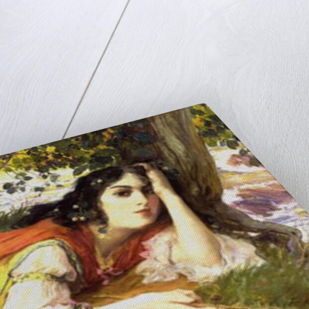 At the Running Brook by Frederick Arthur Bridgman