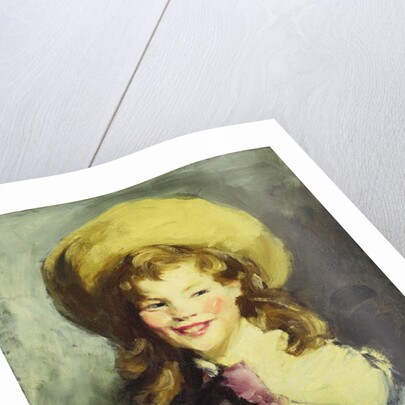 Girl with Big Hat by Robert Cozad Henri