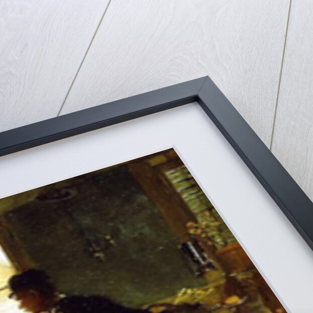 Below Stairs, 1885 by Frederick Juengling