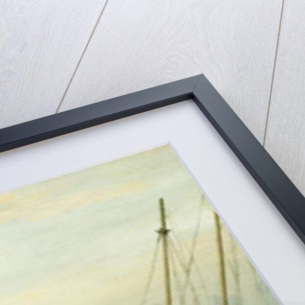 Beached for Repairs, Duncan's Point, Gloucester, 1848 by Fitz Henry Lane