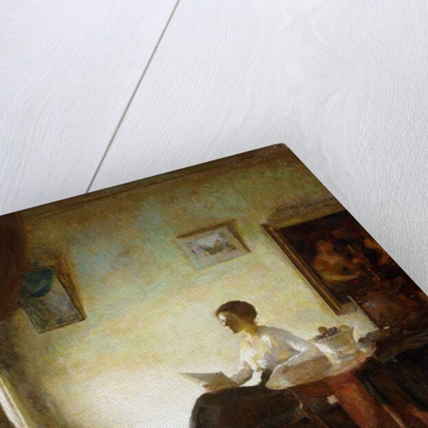 Looking at Prints, 1918 by Frederick Andrew Bosley