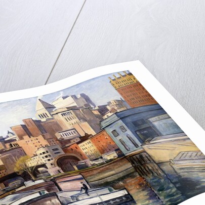 Downtown, 1922 by Samuel Halpert