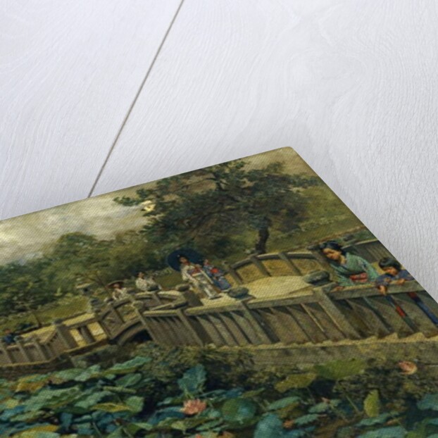 Lotus Pond, Shiba, Tokyo, 1886 by Theodore Wores