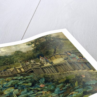 Lotus Pond, Shiba, Tokyo, 1886 by Theodore Wores