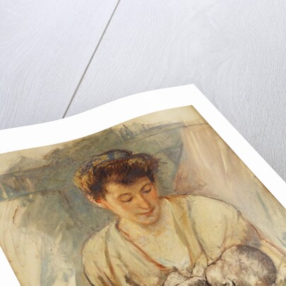 Mother Rose Looking Down at her Sleeping Baby, c.1900 by Mary Stevenson Cassatt