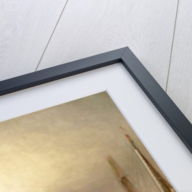 Sunrise from Chapman Dock and Old Brooklyn Navy Yard, East River, New York by Elisha Taylor Baker