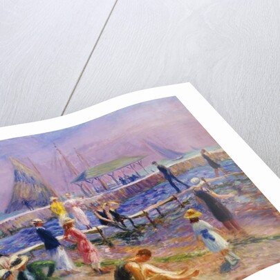 Town Pier - Blue Point, Long Island by William James Glackens