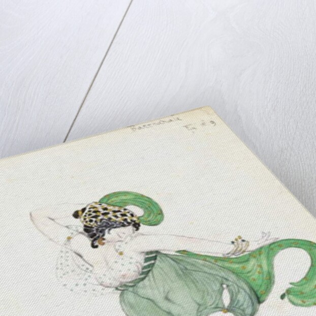 Costume design for 'Bacchanale', soloist ballerina by Leon Bakst