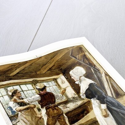 They were not aware of her presence, c.1910 by Gordon Frederick Browne