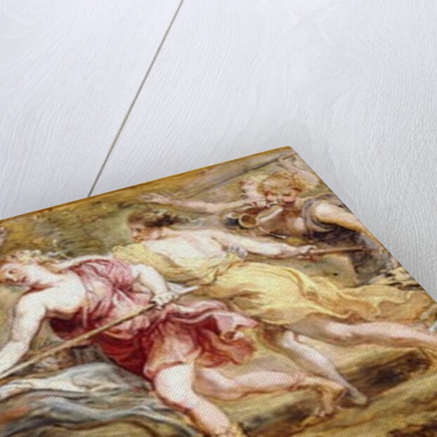 Diana and her Nymphs Hunting - a modello by Peter Paul Rubens