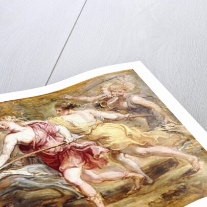 Diana and her Nymphs Hunting - a modello by Peter Paul Rubens