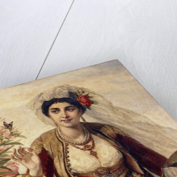 An Exotic Beauty, 1869 by Cesare Felix dell' Acqua