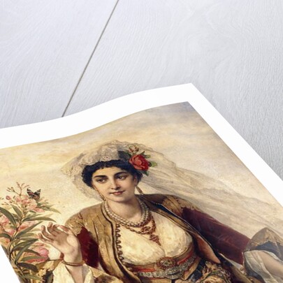 An Exotic Beauty, 1869 by Cesare Felix dell' Acqua