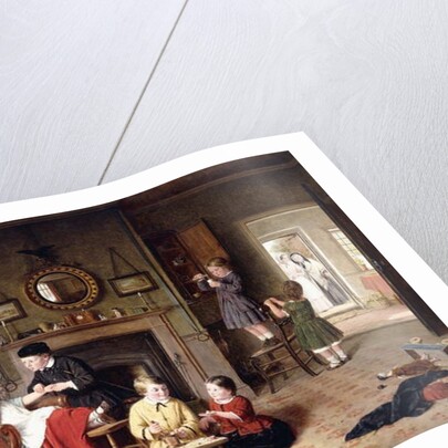 Playing Doctor, 1863 by Frederick Daniel Hardy