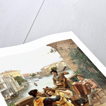 On a Venetian Balcony, by Antonio Paoletti