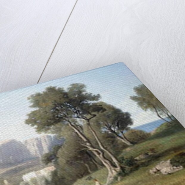 Taking in the View on the Island of Capri in the Gulf of Naples, 1853 by Henri-Joseph Harpignies