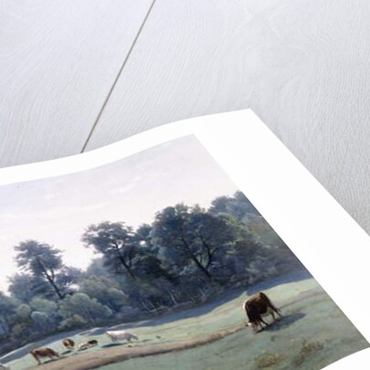 Marcoussis - Cows Grazing, 1845-50 by Jean Baptiste Camille Corot
