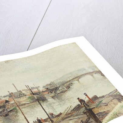 The Port of Rouen, 1883 by Camille Pissarro
