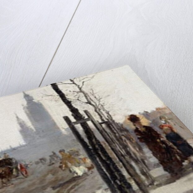 The Victoria Embankment, London, 1875 by Giuseppe or Joseph de Nittis