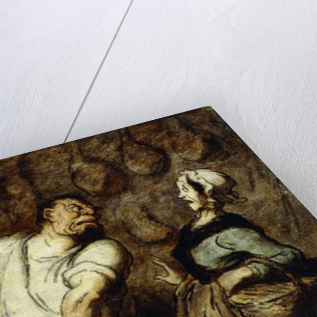 The Butcher at the Montmartre Market, 1857-58 by Honore Daumier