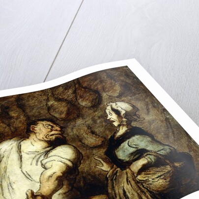 The Butcher at the Montmartre Market, 1857-58 by Honore Daumier