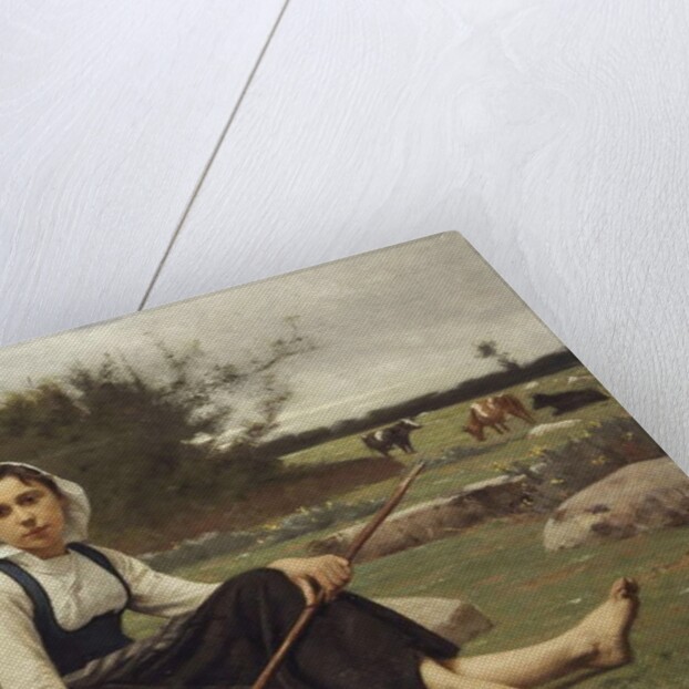 Shepherdess, 1890 by François Alfred Delobbe